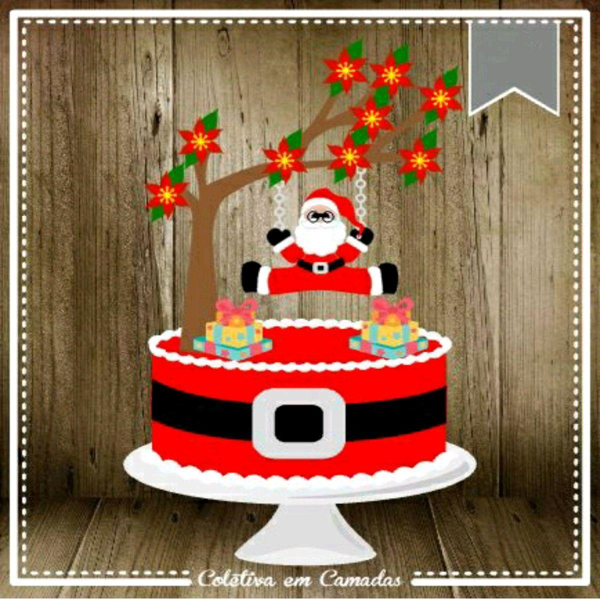 ARQUIVO DE CORTE TOPO DE BOLO NATAL (#2105) STUDIO