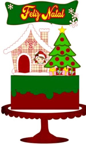 ARQUIVO DE CORTE TOPO DE BOLO NATAL (#2125) STUDIO