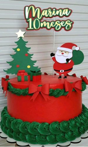 ARQUIVO DE CORTE TOPO DE BOLO NATAL (#2157) STUDIO