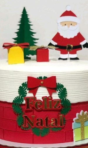 ARQUIVO DE CORTE TOPO DE BOLO NATAL (#2167) STUDIO