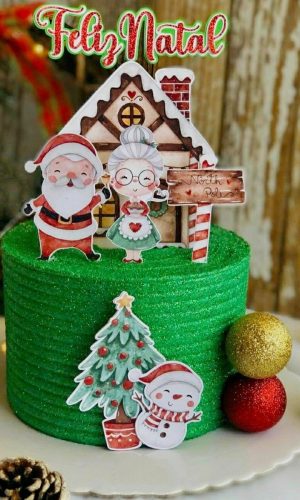 Arquivo de Corte Topo de Bolo Natal (#2170) Studio
