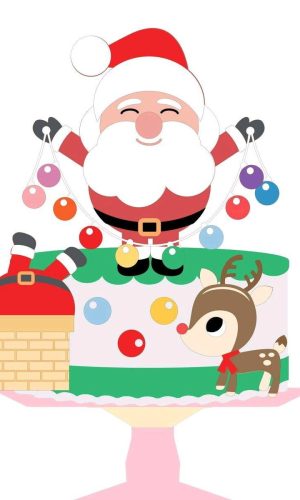 ARQUIVO DE CORTE TOPO DE BOLO NATAL (#2191) STUDIO