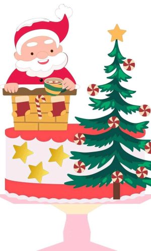 ARQUIVO DE CORTE TOPO DE BOLO NATAL (#2198) STUDIO