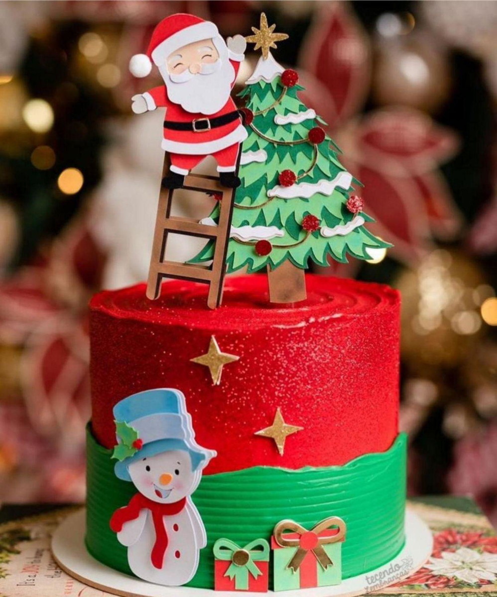 Arquivo de Corte Topo de Bolo Natal Camadas #14610 Studio