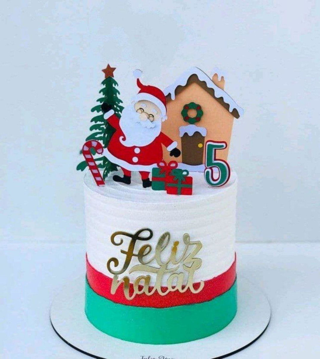 Arquivo de Corte Topo de Bolo Natal Camadas #14613 Studio