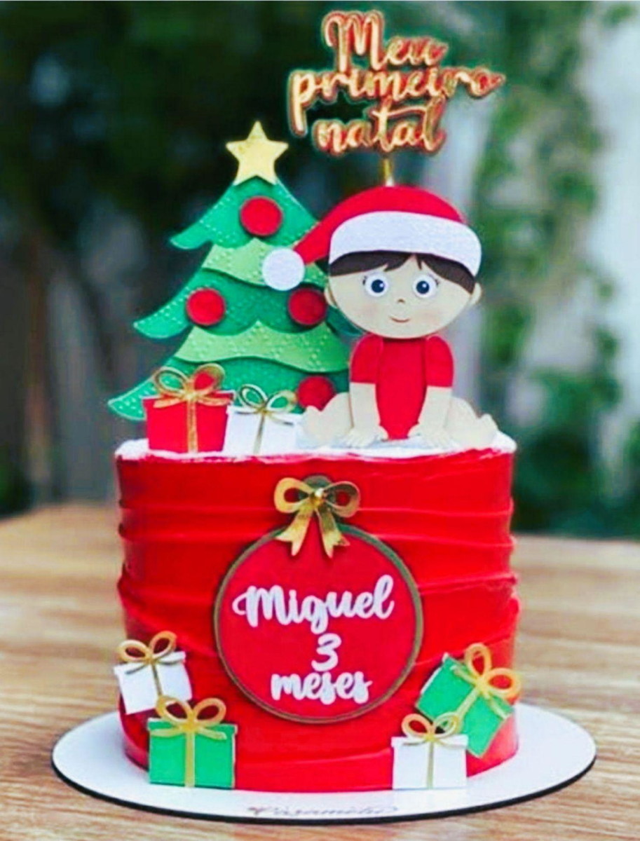 Arquivo de Corte Topo de Bolo Natal Camadas #14619 Studio