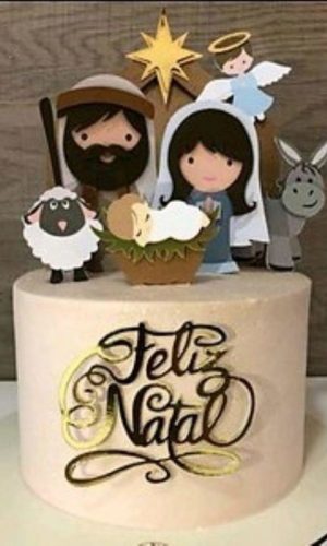 Arquivo de Corte Topo de Bolo Natal - Camadas (#2115) Studio