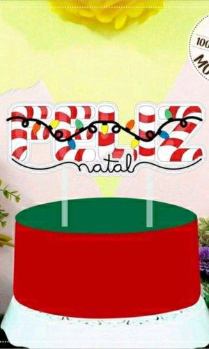 ARQUIVO DE CORTE TOPO DE BOLO NATAL - CAMADAS #2227 STUDIO