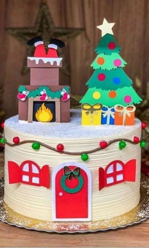 Arquivo de Corte Topo de Bolo Natal - Camadas (#2235) Studio