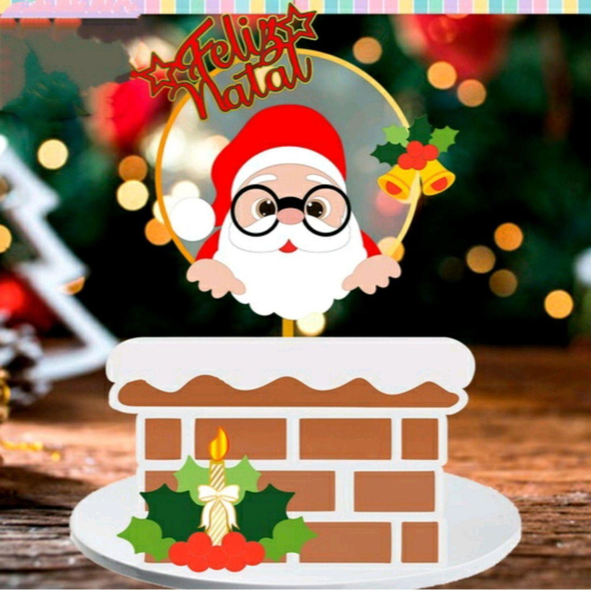 Arquivo de Corte Topo de Bolo Natal - Camadas (#2244) Studio
