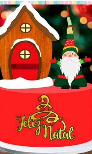 ARQUIVO DE CORTE TOPO DE BOLO NATAL - CAMADAS #2245 STUDIO
