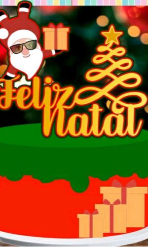 ARQUIVO DE CORTE TOPO DE BOLO NATAL - CAMADAS #2248 STUDIO