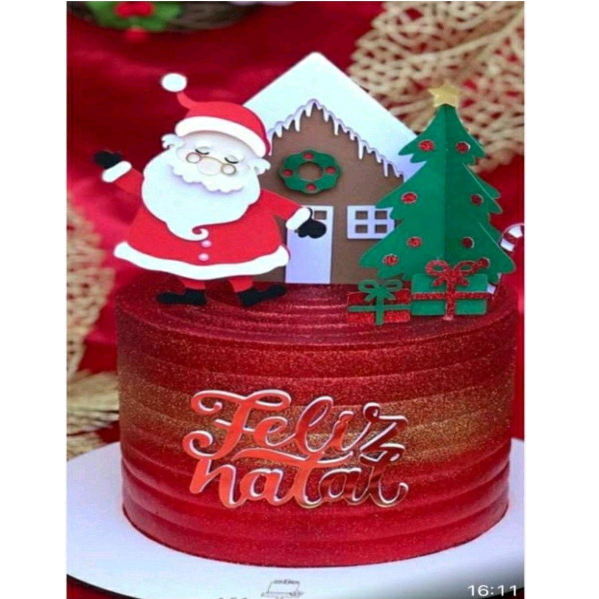 ARQUIVO DE CORTE TOPO DE BOLO NATAL - CAMADAS #2259 STUDIO