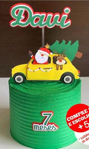 ARQUIVO DE CORTE TOPO DE BOLO NATAL - CAMADAS #2770 STUDIO