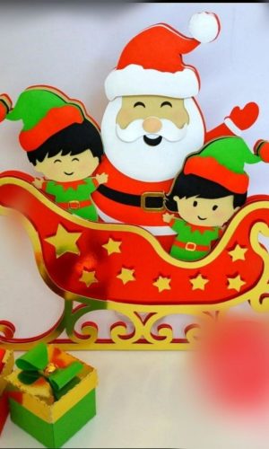 Arquivo de Corte Topo de Bolo Natal - Camadas #2771 Studio