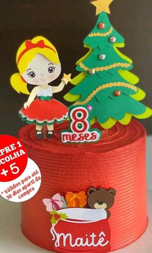 ARQUIVO DE CORTE TOPO DE BOLO NATAL - CAMADAS #2778 STUDIO