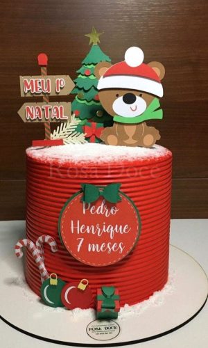 Arquivo de Corte Topo de Bolo Natal - Camadas #2780 Studio