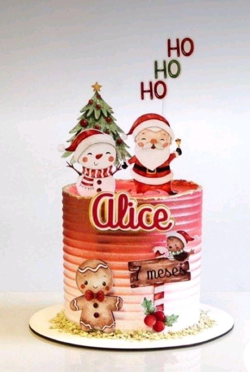 ARQUIVO DE CORTE TOPO DE BOLO NATAL - CAMADAS #2781 STUDIO