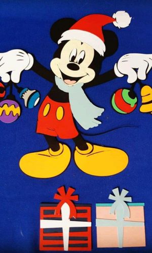 Arquivo de Corte Topo de Bolo Natal Mickey (#1617) Studio