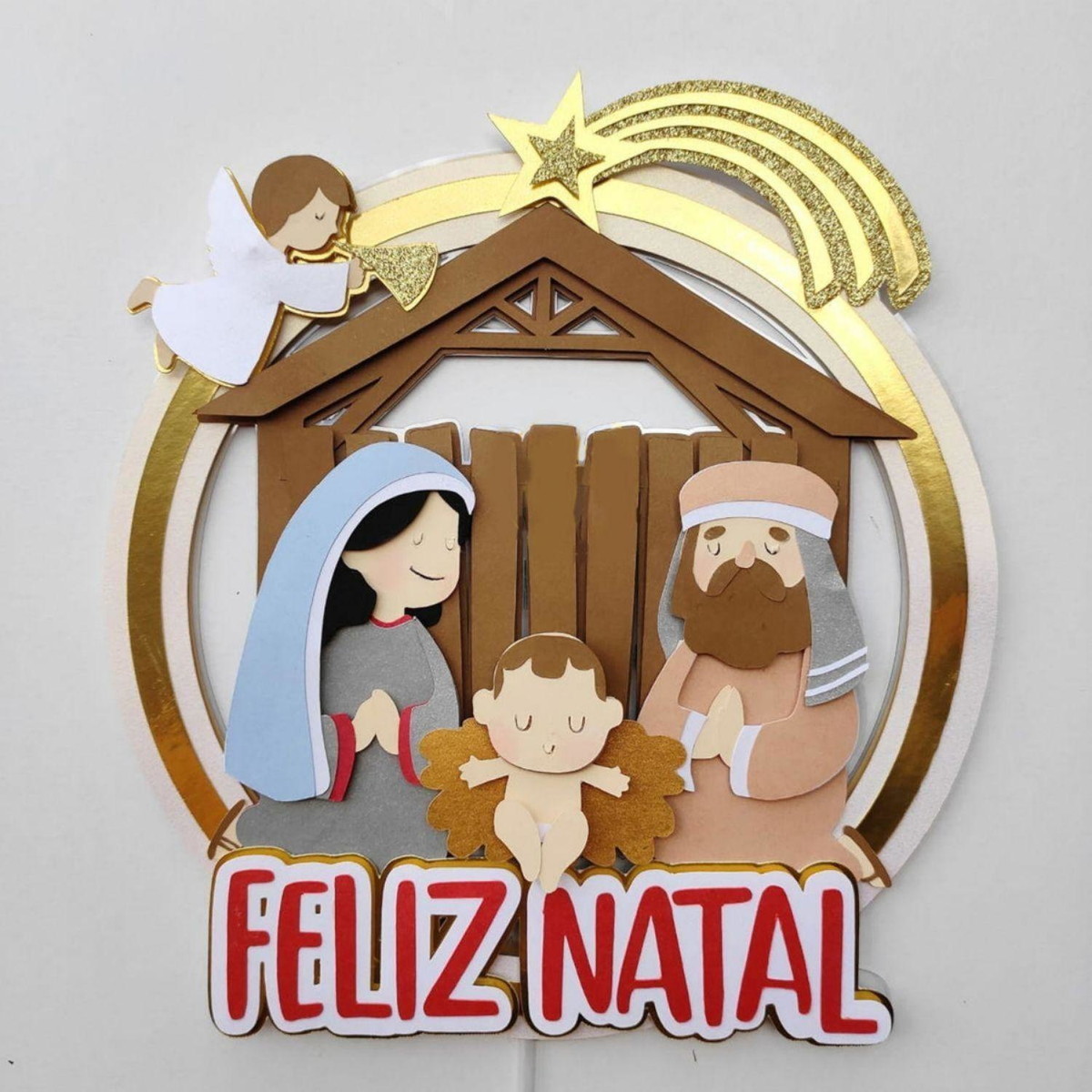Arquivo de Corte Topo de Bolo Natal Presépio #14629 Studio