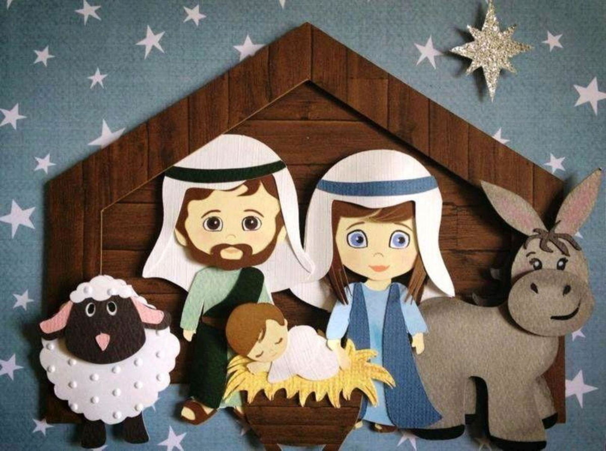 Arquivo de Corte Topo de Bolo Natal Presépio (#2184) Studio