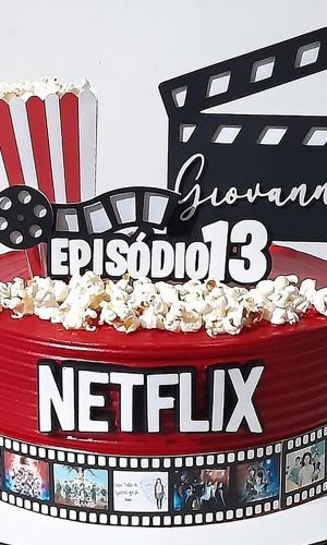Arquivo de Corte: Topo de Bolo Netflix 3d 003