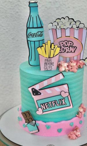 KIT C/ 5 ARQUIVO DE CORTE: TOPO DE BOLO NETFLIX CANDY 001