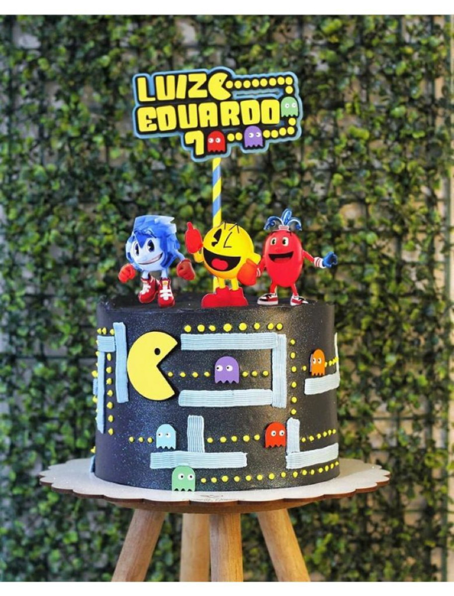 Arquivo de corte Topo de bolo Pacman