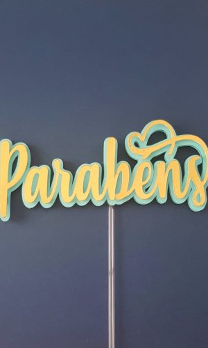 Arquivo de corte topo de bolo Parabéns