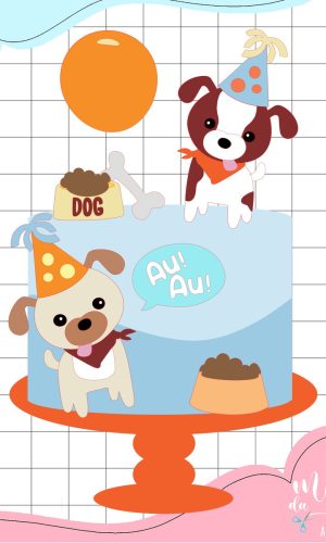 Arquivo de Corte: Topo de Bolo Pet Cachorrinho 005