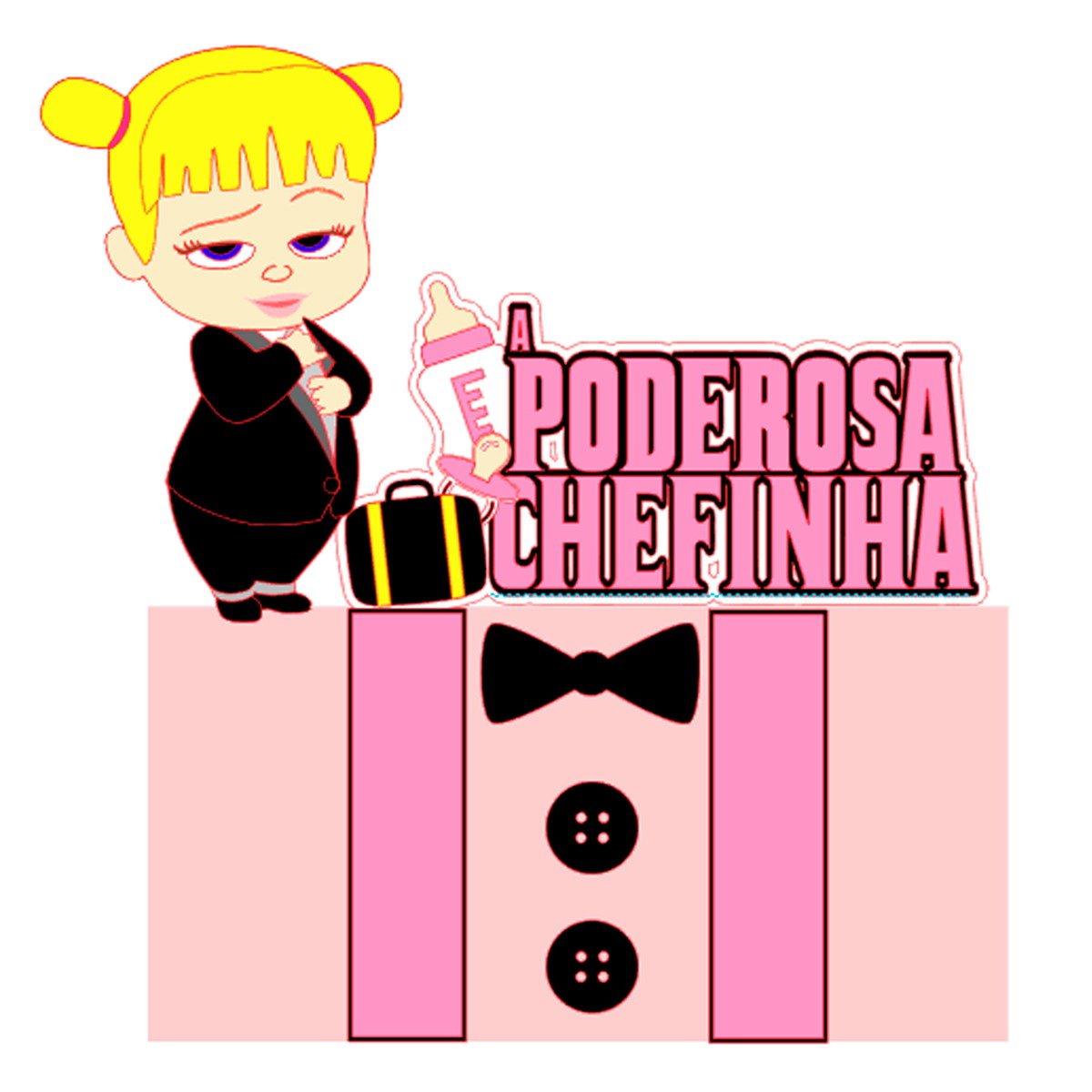 Arquivo de Corte: Topo de Bolo Poderosa Chefinha 005