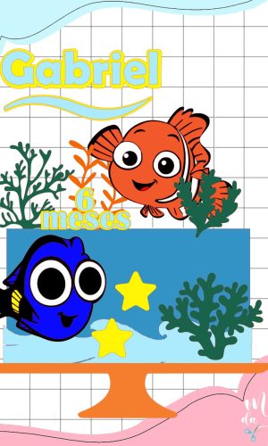 Arquivo de Corte: Topo de Bolo Procurando Nemo 002