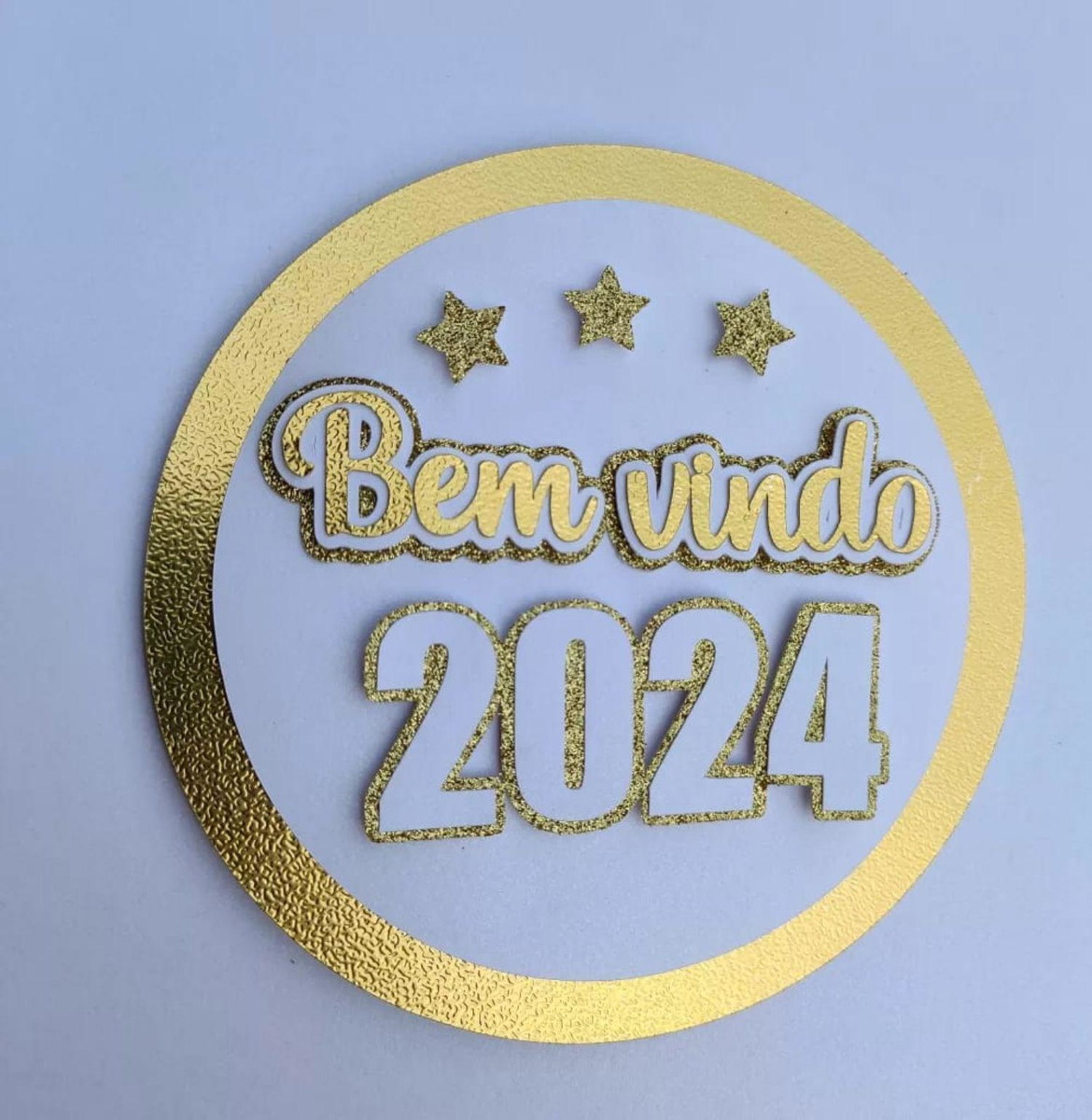 Arquivo de Corte Topo de Bolo Reveillon Ano Novo 2024 #16811