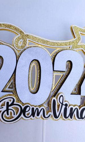 Arquivo de Corte Topo de Bolo Reveillon Ano Novo 2024 #16812