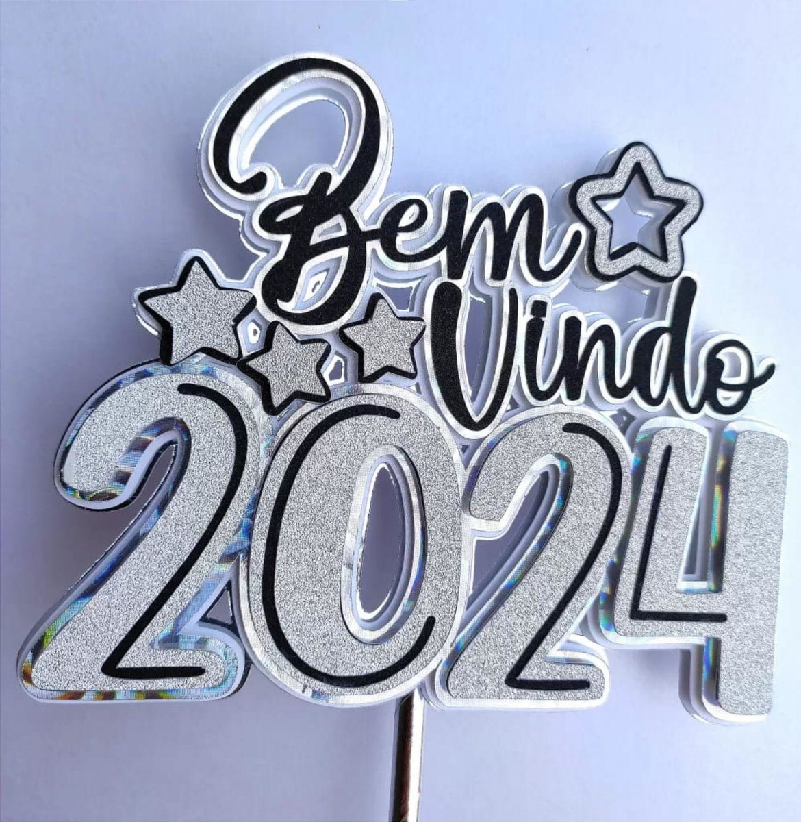 Arquivo de Corte Topo de Bolo Reveillon Ano Novo 2024 #16814