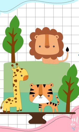 Arquivo de Corte: Topo de Bolo Safari Minimalista 025