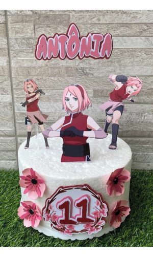 Arquivo de Corte: Topo de Bolo Sakura 001