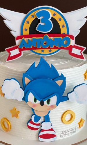 Arquivo de Corte: Topo de Bolo Sonic Correndo 009