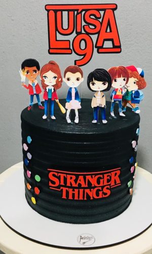 Arquivo de corte topo de Bolo Stranger Things