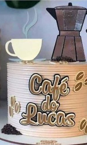 Arquivo De Corte Topo De Bolo Tema Café #15249