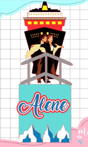 Arquivo de Corte: Topo de Bolo Titanic Camadas 002