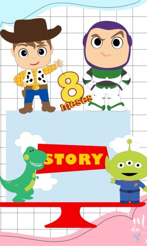 Arquivo de Corte: Topo de Bolo Toy Story Cute em Camadas 010