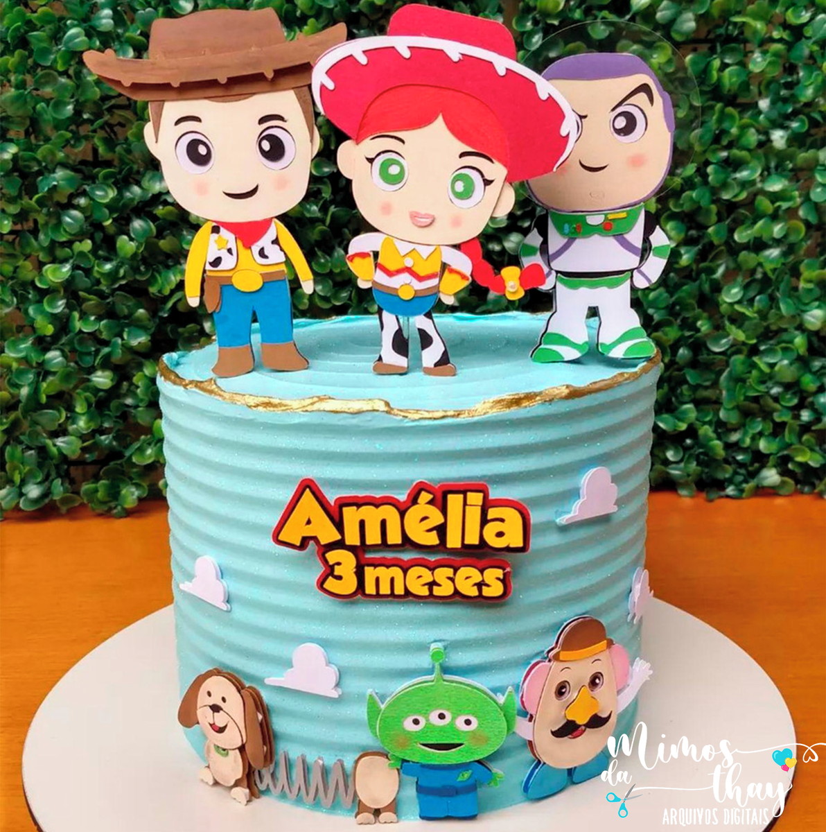 Arquivo de Corte: Topo de Bolo Toy Story em Camadas 004