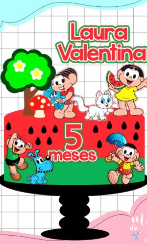 Arquivo de Corte: Topo de Bolo Turma da Mônica 008