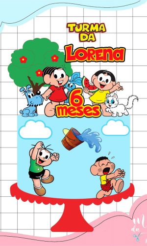 Arquivo de Corte: Topo de Bolo Turma da Mônica 011