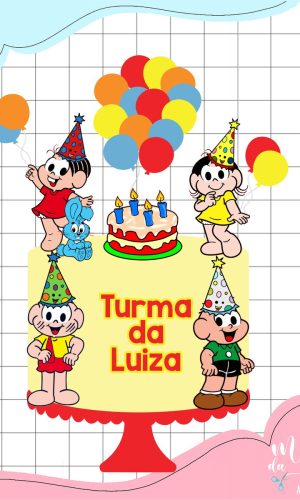 Arquivo de Corte: Topo de Bolo Turma da Mônica 012