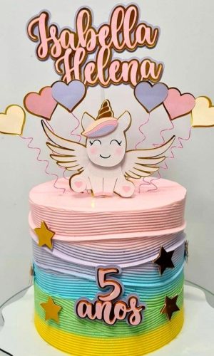 Arquivo de Corte Topo de Bolo Unicornio #15121