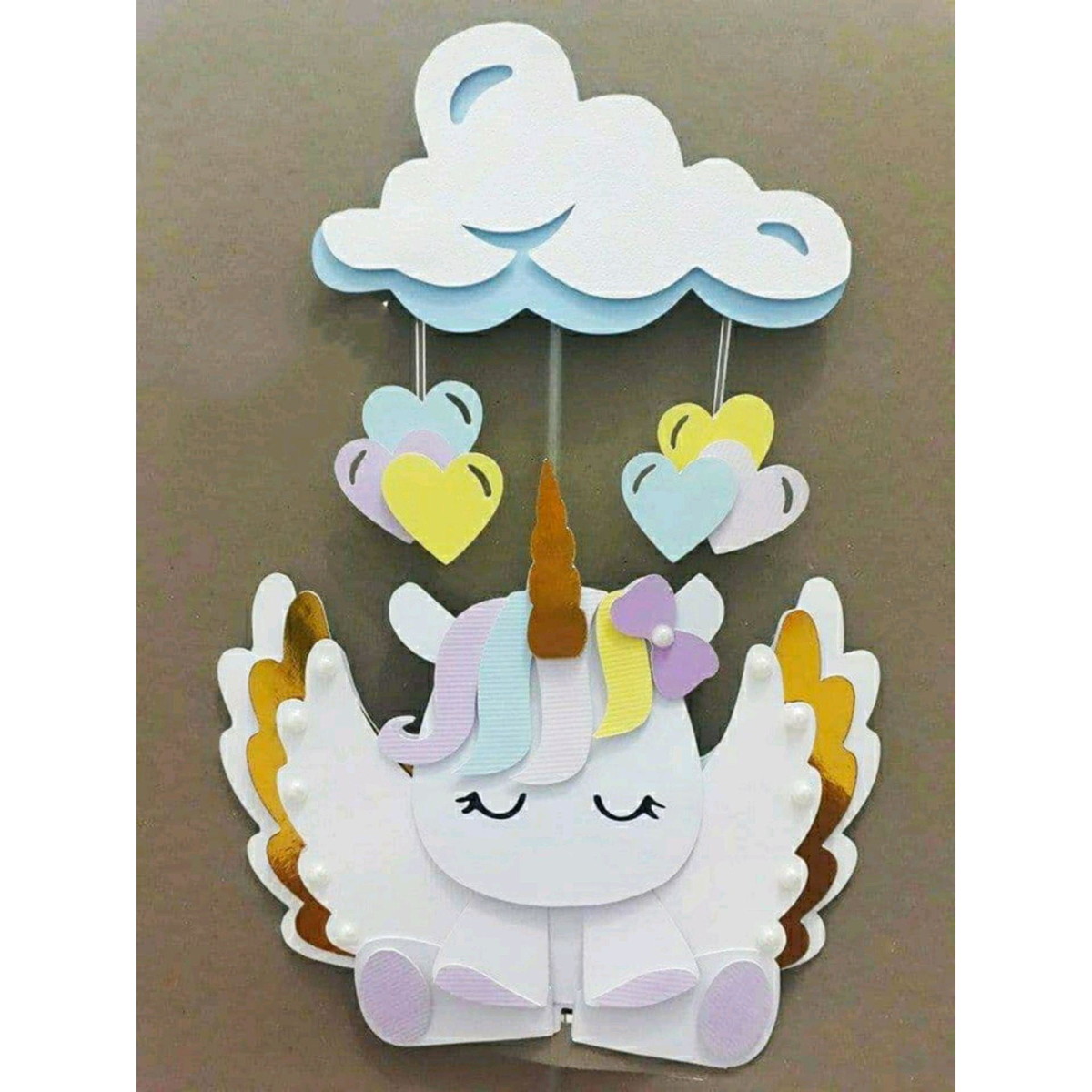 ARQUIVO DE CORTE TOPO DE BOLO UNICORNIO CAMADAS #2655