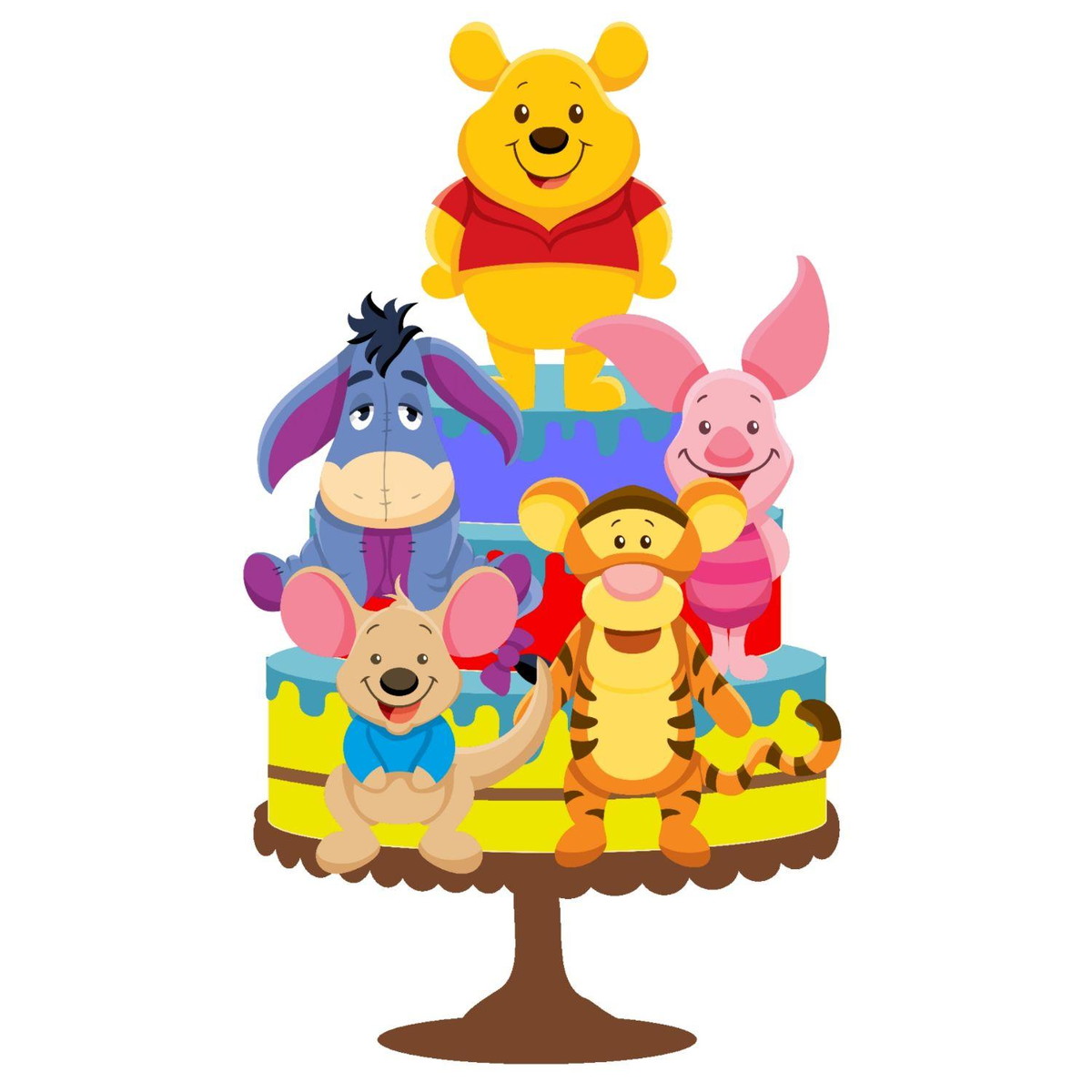ARQUIVO DE CORTE TOPO DE BOLO URSINHO POOH #13645