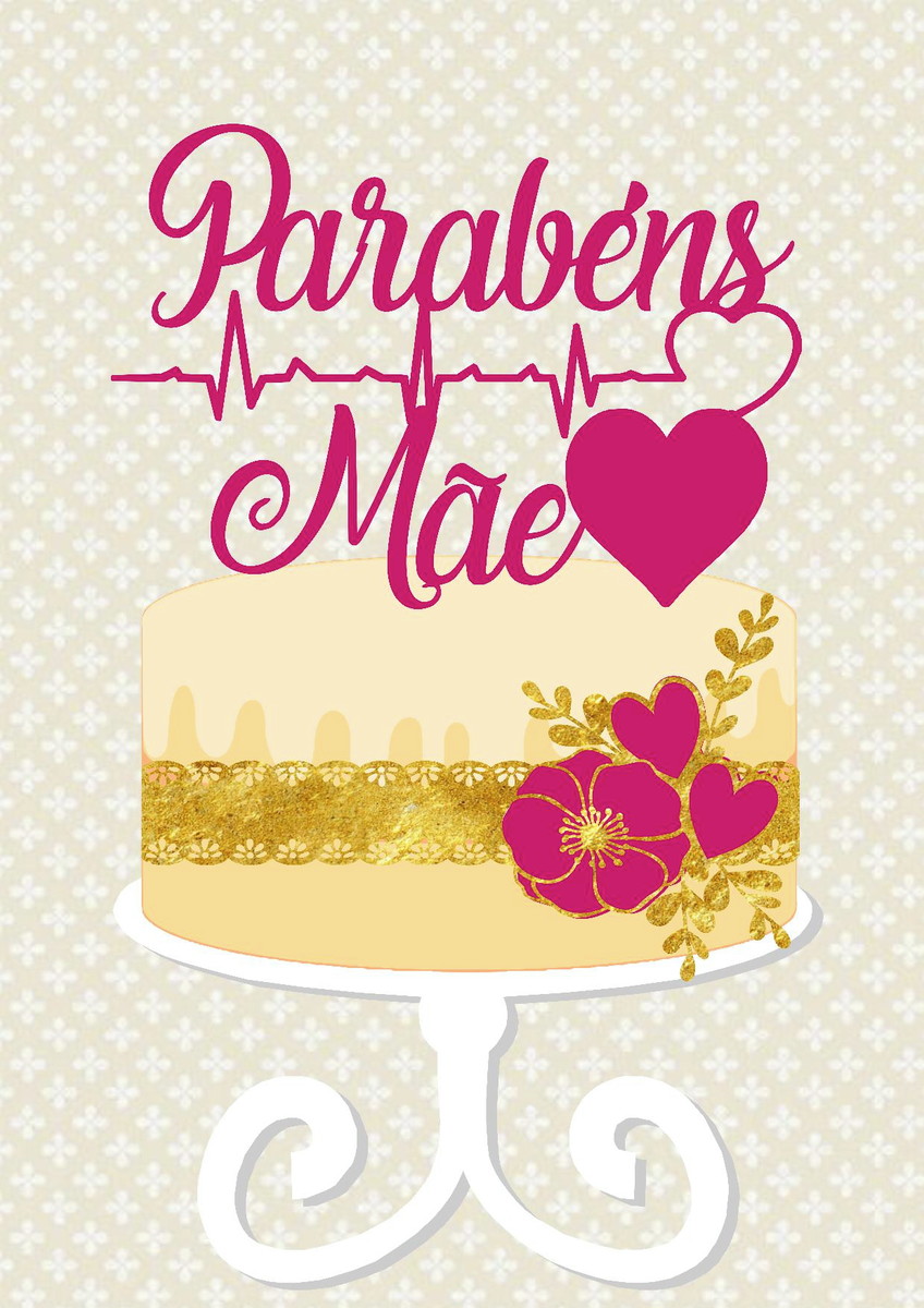 KIT C/ 5 ARQUIVOS DE CORTE: TOPO DIA DAS MÃES 004